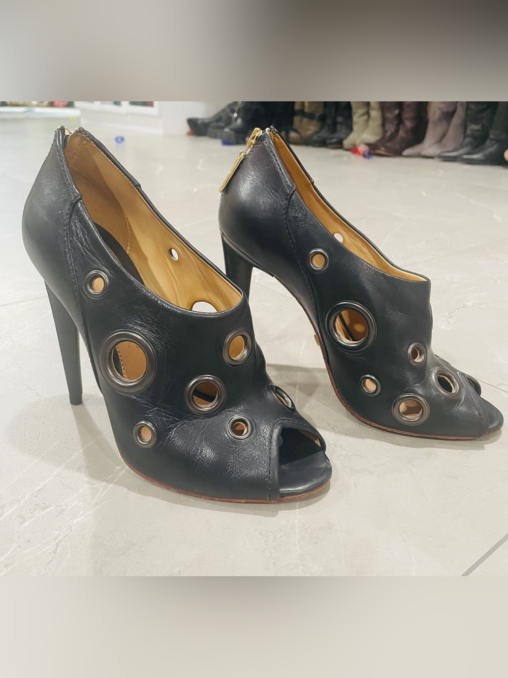 L.A.M.B. "Raina" Grommet Bootie Size 8.5